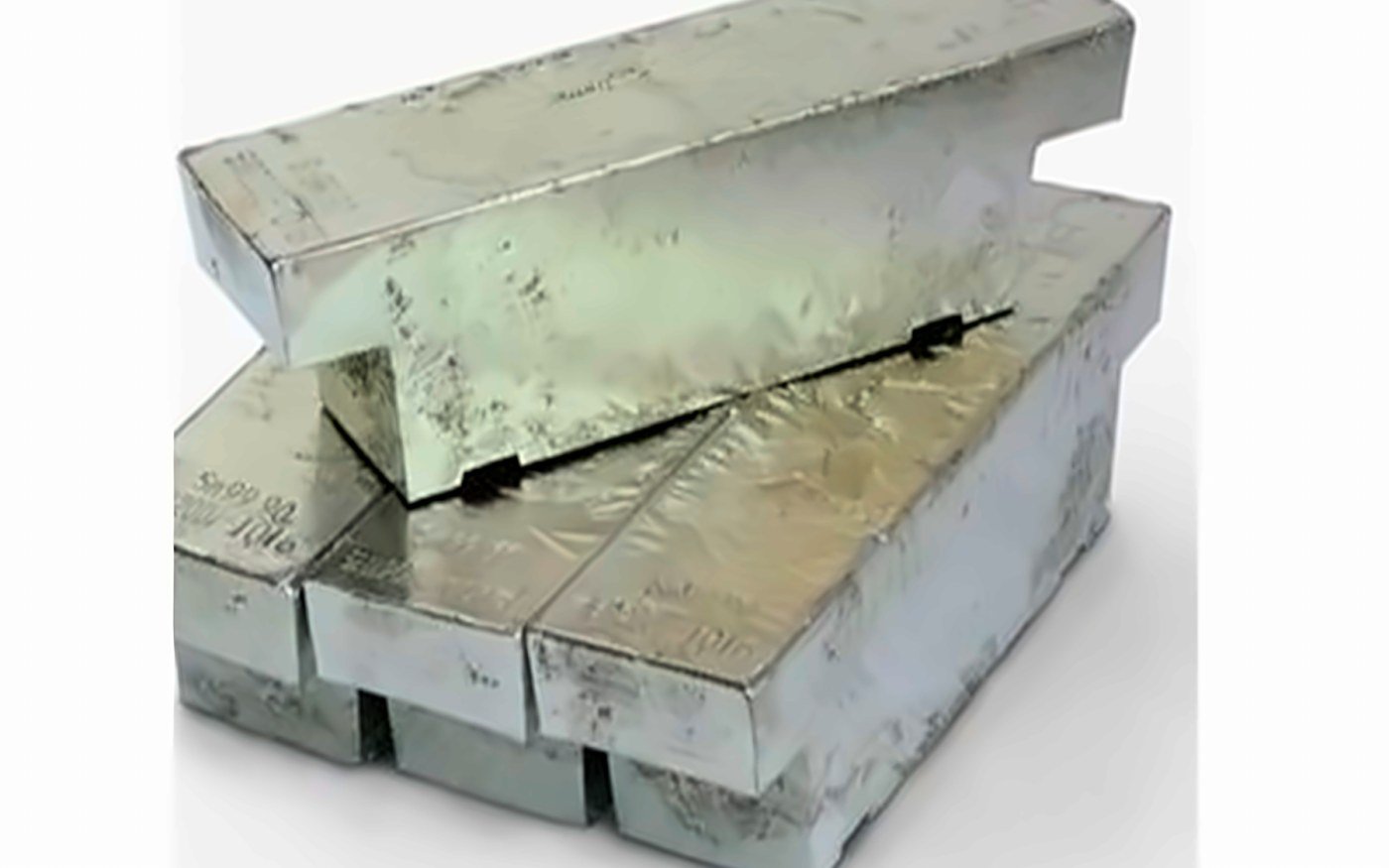 Tin ingot as supplied