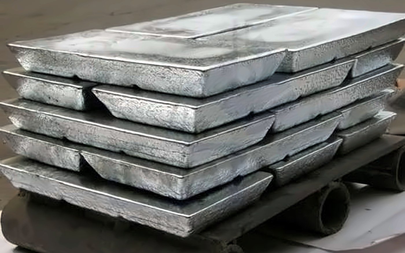 Zinc ingot as supplied